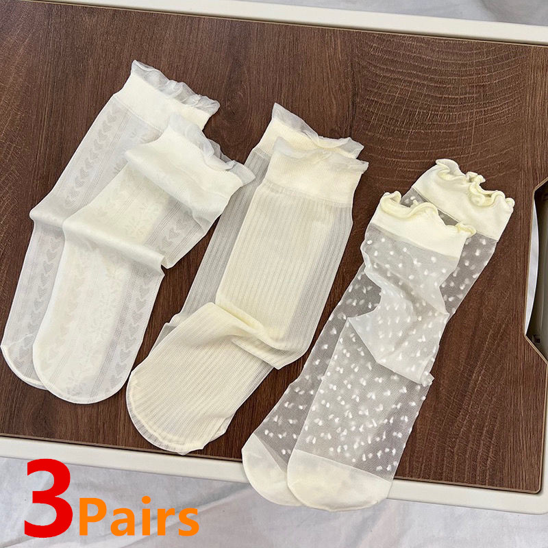 Baby Sock Oximeter - 3Pairs/Lot Baby Girls Knee High Socks